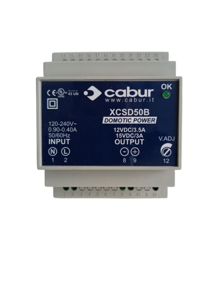 Cabur xcsd50b switching power supply 90-264vac/12-15vdc 3.5a (used for display)