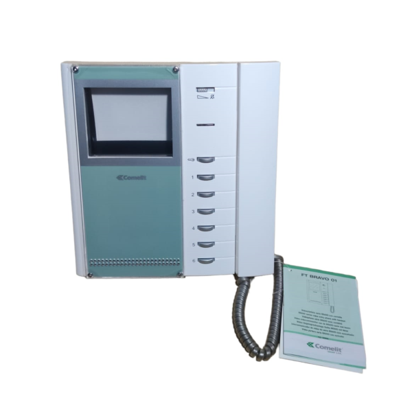 Comelit 5701 black and white monitor with Bravo series handset