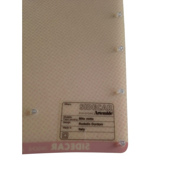 Artemide 960130 sidecar milo notte diffusore rosso