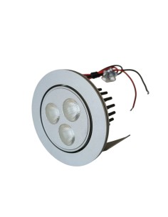 Nobile illuminazione 225/3k/al faretto incasso led 3x3w 700ma 3100k alluminio 2