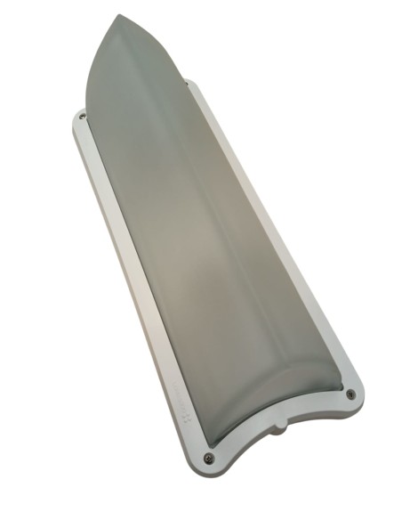 Lombardo lb891m1 vela 400 lampada a parete 2xe27 bianco ip65