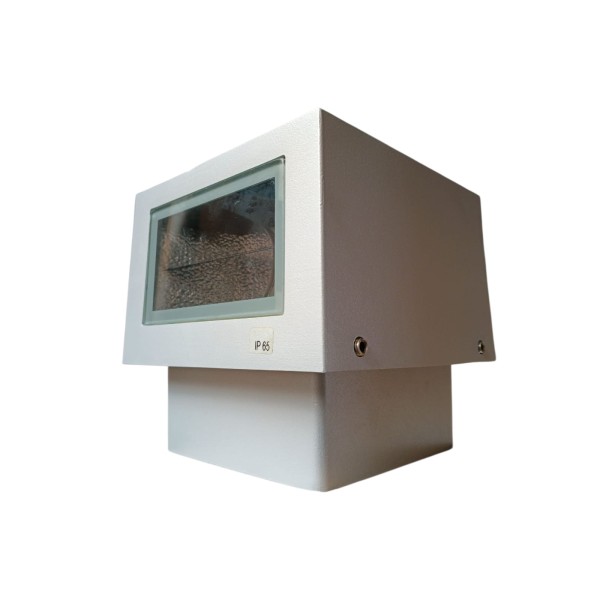 Lampe à incandescence Simes S.5012.14 Lift quad 1f 60° 100 W E27 grise IP65