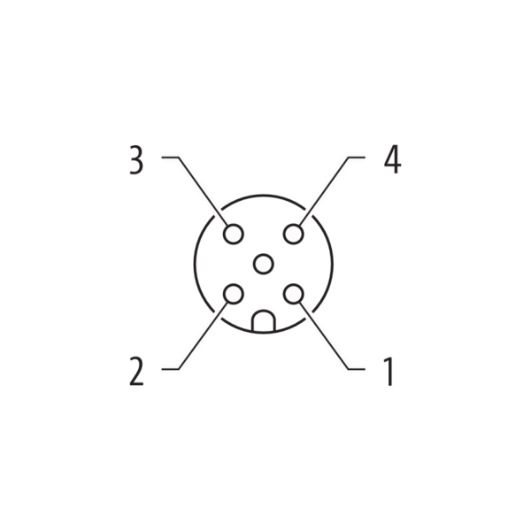 Murrelektronik 7000-12281-2130500 m12 femelle droit avec câble