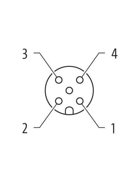 Murrelektronik 7000-12281-2130500 m12 femelle droit avec câble