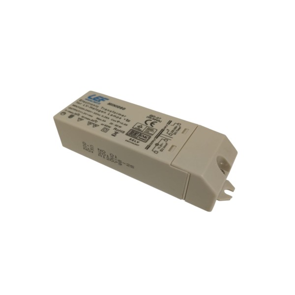 Lef mini060 electronic transformer 20÷60w 230v / 12vac mini