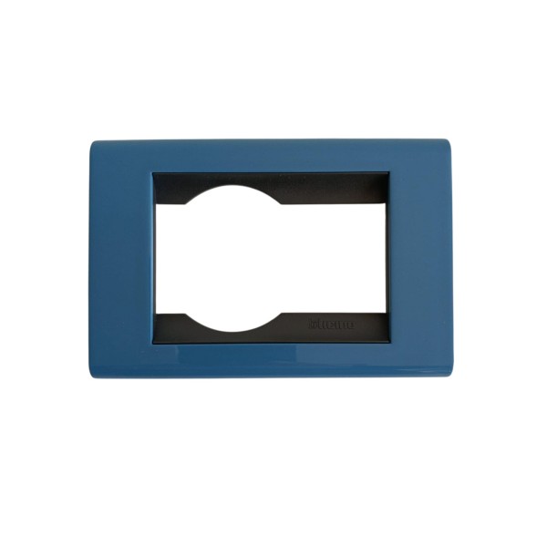 Bticino 4750az living unel 1p light blue plate