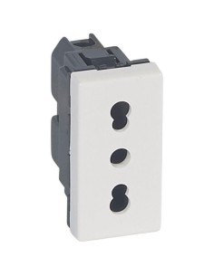 Legrand 072837 presa bipasso 10/16a mosaic 1mod