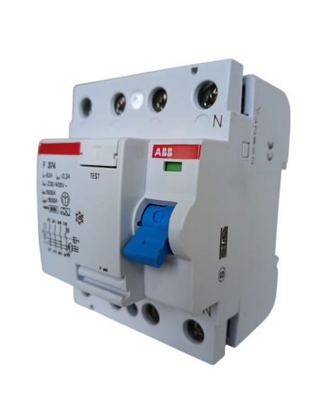 Interrupteur différentiel pur Abb ey 636 3 F374 4P 63A 0,3A