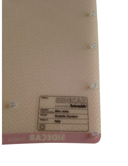 Artemide 960130 sidecar milo notte diffusore rosso