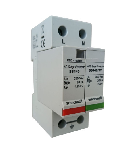 ARNOCANALI SS440.2TT SCARICATORE SOVRATENSIONE T2 1 +1P