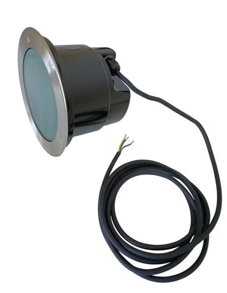 Lanzini 63502 faretto incasso a pavimento Doha INOX e27 25W ia, 75w par 30