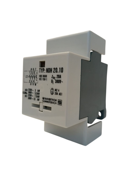 Square d ndh2010380 contattore tripolare 20a bobina 380v 50//60hz con contatto aux no