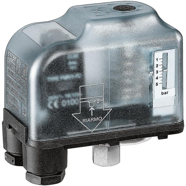 CALEFFI PRESSOSTATO DI SICUR.1 :5 BAR A RIARMO MANUALE IP44