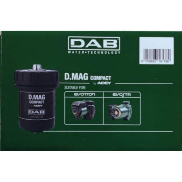 dab 601847765 D.MAG COMPACT FILTRO DEFANGATORE MAGNETICO ATTACCHI 1"
