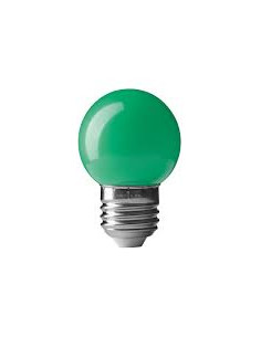 Wiva 12100365 Lampada Sfera Led E27 0,5w Verde 45x68mm 4000°k