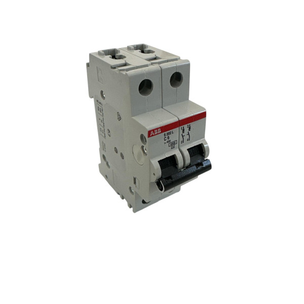 Abb s202l c 6 automatic circuit breaker 4.5ka 2p