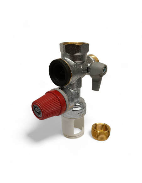 Caleffi 526140 NTR – Gruppo di sicurezza 1/2" per boiler 7 bar sede inox