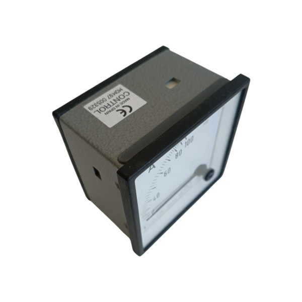 Amperometro ec4v 100//5a analog  72x72mm