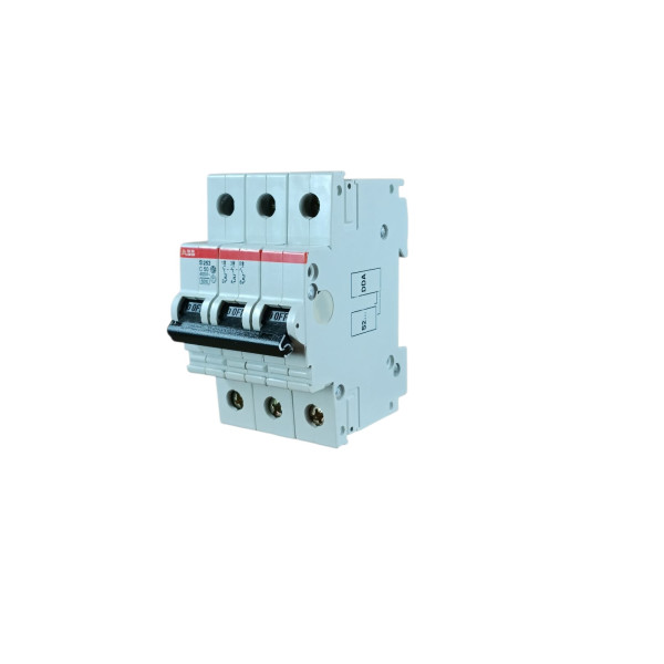 Abb ef 098 7 interruttore automatico magnetotermico s253 3p 50a 6ka c