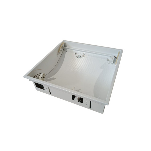 Iguzzini 3601Base light incasso bianco 2x24w fl 2g11 d.400x125mm