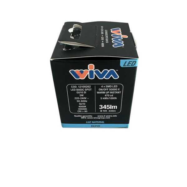 LED gu10 5w 4000k forma plata